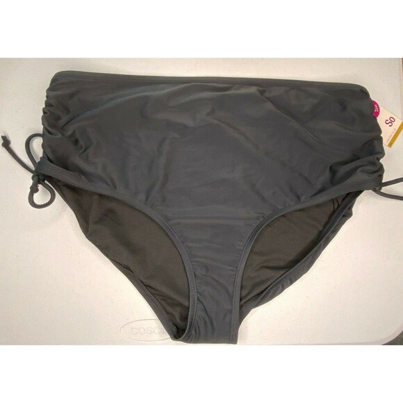 SO Juniors Plus High Waist Bottom Swim Black Size 3X NEW - Picture 1 of 5